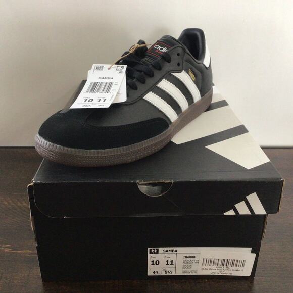 Adidas Unisex Samba Indoor Soccer Shoes Black White Red Size 10 Men 11 Women New main image 5